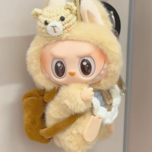 新款labubu娃衣拉布布衣服搪胶公仔盲盒挂件着替配饰口水兜背包穿