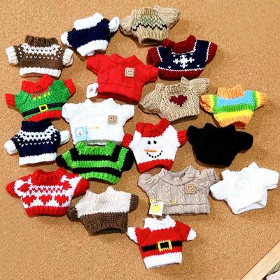 公仔圣诞风10cm厘米海星体娃衣