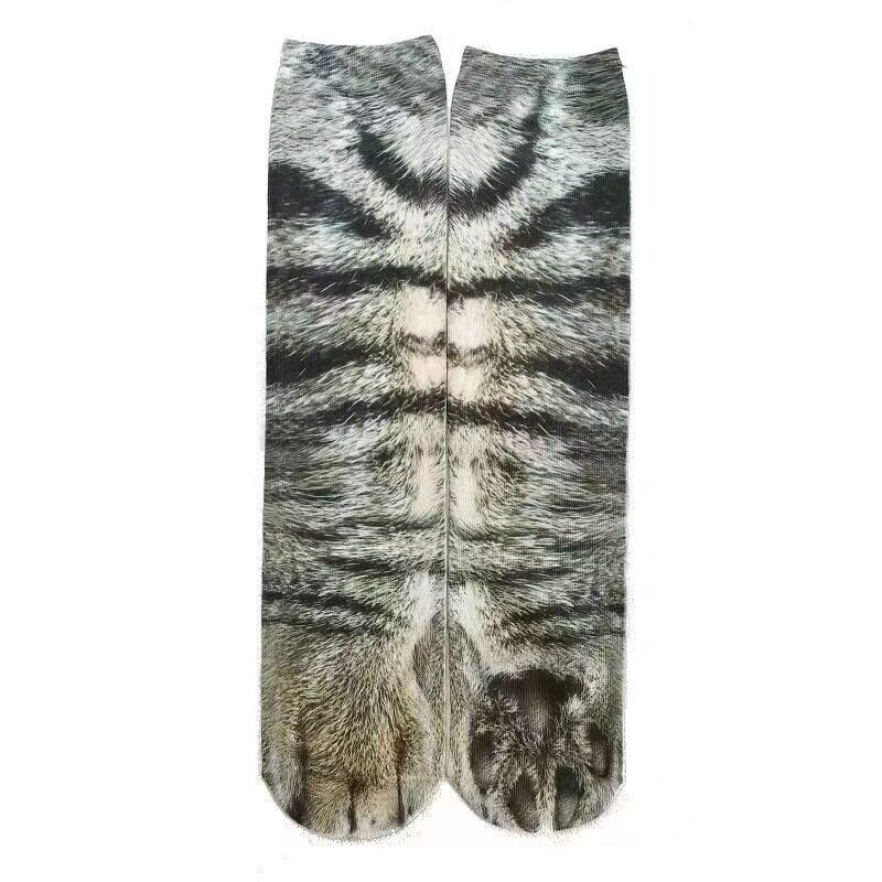 3D simulation cat foot funny socks, creative and personalized fun animal foot socks, dui Dui socks, strange and mischievous claw socks thumbnail 5