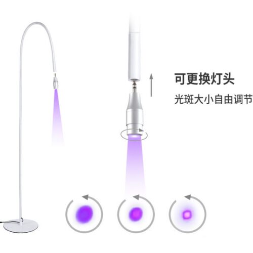 新款UV睫毛胶水灯踏板脚踩控制LED美睫落地灯波长400nm