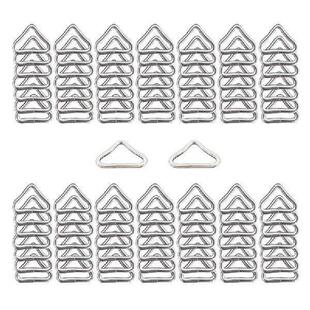 100Pcs 3.8cm Metal Triangular Rings Buckles for Trampoline