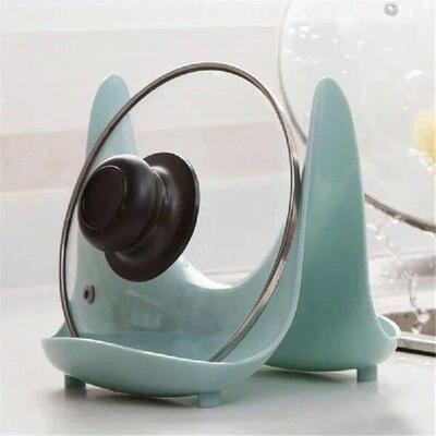 Household Spoon Pot Lid Holder Stand Useful Kitchen Plastic