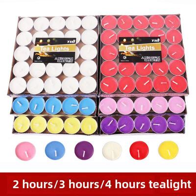 100pcs smokeless candles Boil tea candle tealight lights蜡烛
