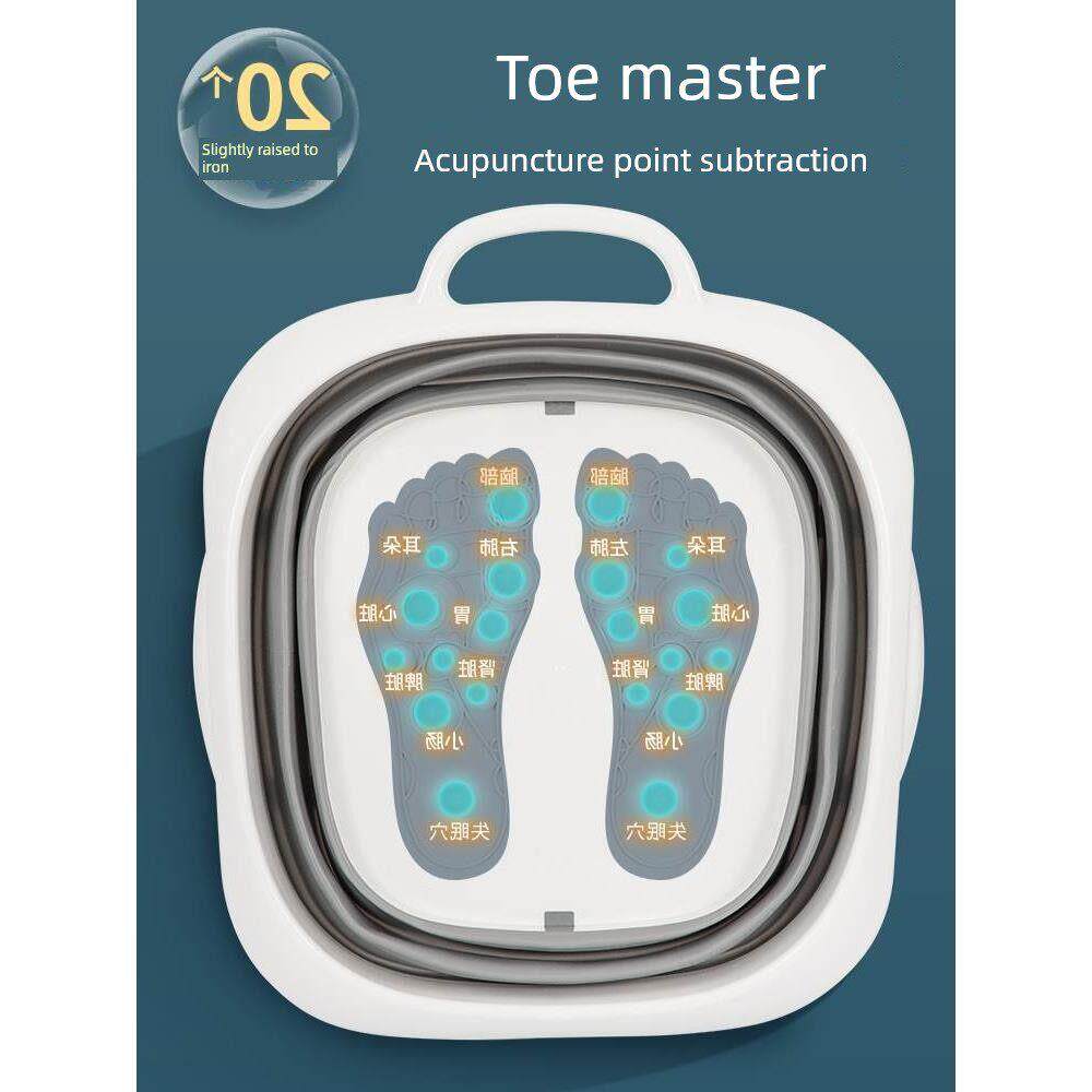 Foot bath bucket double folding household leg health care bu