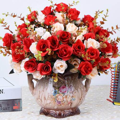 Artificial rose bouquet suit plastic flowers fake flowers si