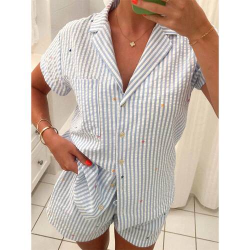Siyova Women s Summer Shorts Outfits Pyjamas 2 Piece Short S