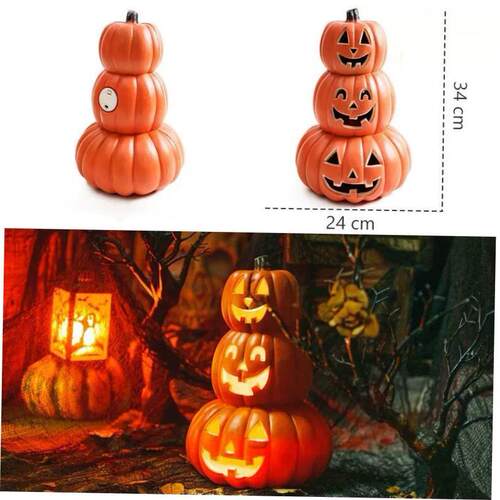 34cm Halloween Pumpkin Led Lamp Creative Lantern Decoration
