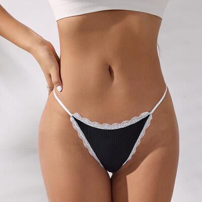 Women Sexy Cotton G-String Thongs Ladies No Show Underwear