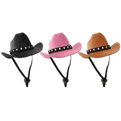 Pet Hat Costume Cowboy Hat Props Headwear Star Charm Kitten