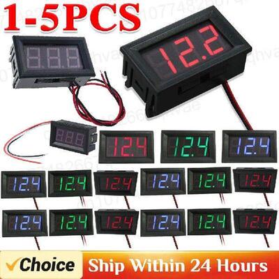DC4.5V-30V Digital Voltmeter Waterproof 0.56 Inch Voltage