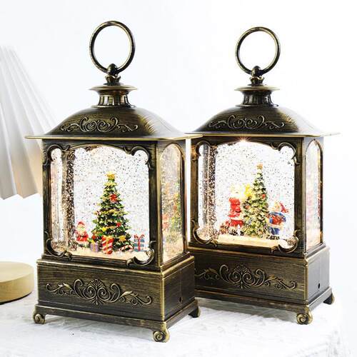 Xmas Decor: Wind Lamp, Crystal Lamp, Music Box Gift