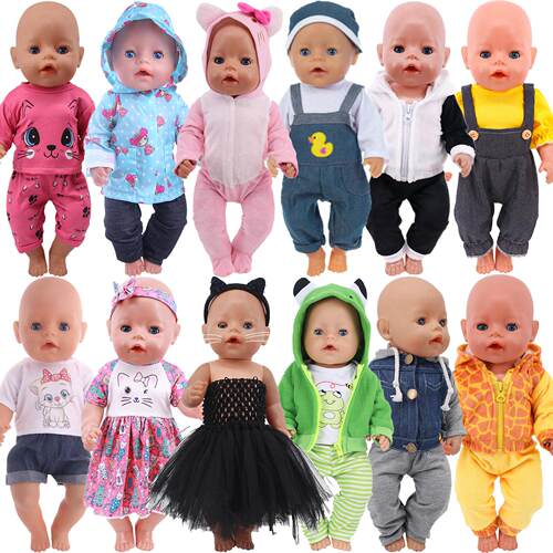 Doll Baby Clothes Kittys Kitten Cat Cartoon Dress Shoes Fit