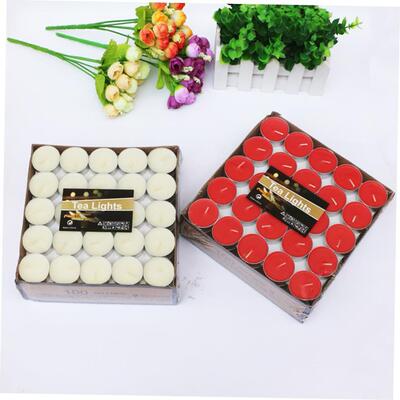 100 Pcs tea lights candles birthday party candle 4 hours
