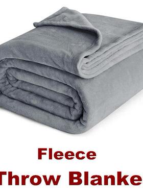 Flannel Fleece Throw Blanket Couch Sofa Bed Soft Twin