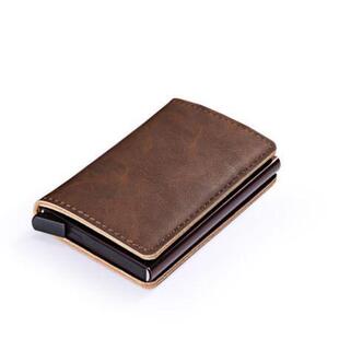Uminium Wallet Purse 钱包 Case Coin Cards Leather Alloy Slim