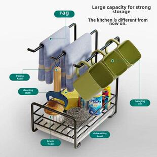 For Towel Rag Kitchen Sink Holder Hanger Sponge Dishcloth