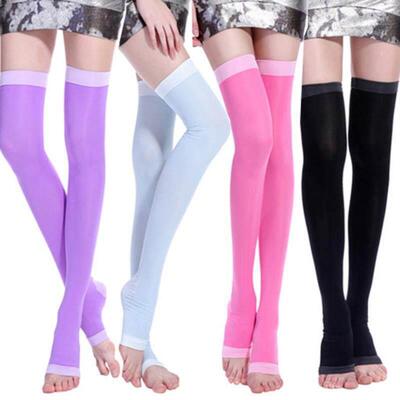 Compression Stockings Open Toe Knee Socks Varicose Ve Treat