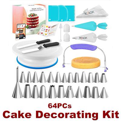Cake Decorating Supplies Kit Baking Cupcake Piping Bags Tips