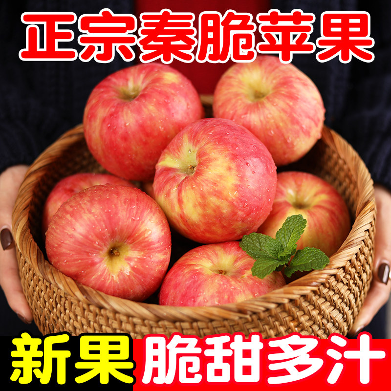 陕西正宗秦脆苹果新鲜水果当季整箱2025时令水果苹果应季现摘脆甜