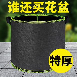 美植袋加厚无纺布种植袋黑色种树专用袋植树袋育苗袋出口加仑阳台
