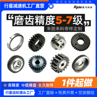 非标齿轮定制加工行星减速齿轮斜齿轴内外齿圈圆柱直齿轮来图定做