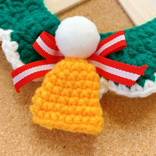 Рождественский шарф, плетеный милый трикотажный чокер