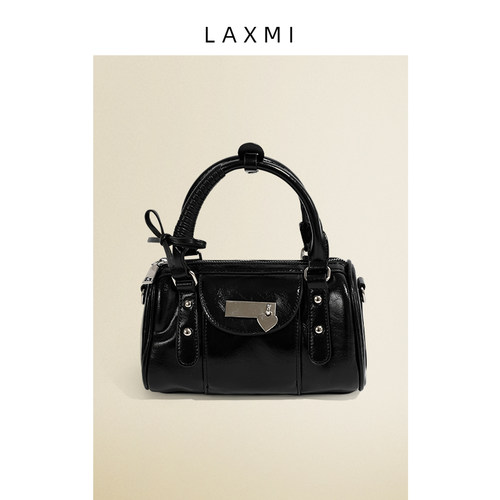 原创甜酷机车风蝴蝶结保龄球包