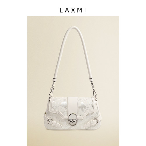 2024新款休闲蝴蝶提花百搭单肩包