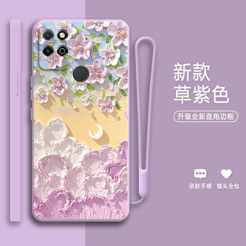田园花朵适用华为荣耀Play5T手机壳HonorPlay新款硅胶全包Honor保护套KOZ一AL40防摔KOZAL男pay女T5外壳paly