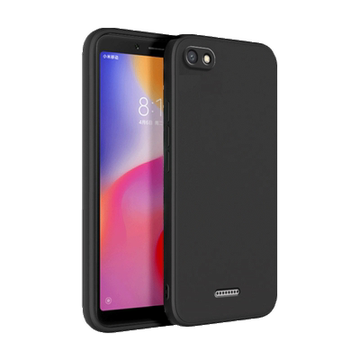 适用小米红米6A手机壳redmi6A磨砂硅胶M1804C3CE全包防摔保护套男女新款外壳a6钢化膜简约纯色黑色软壳潮超薄