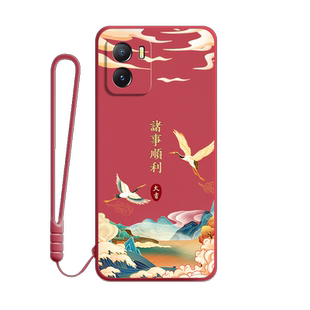 中国风适用vivoiQOOu5x手机壳IQOOU保护套V2180GA硅胶新款U5X保护套iqoo全包防摔iq00爱酷vivoiqu男女ipoou软