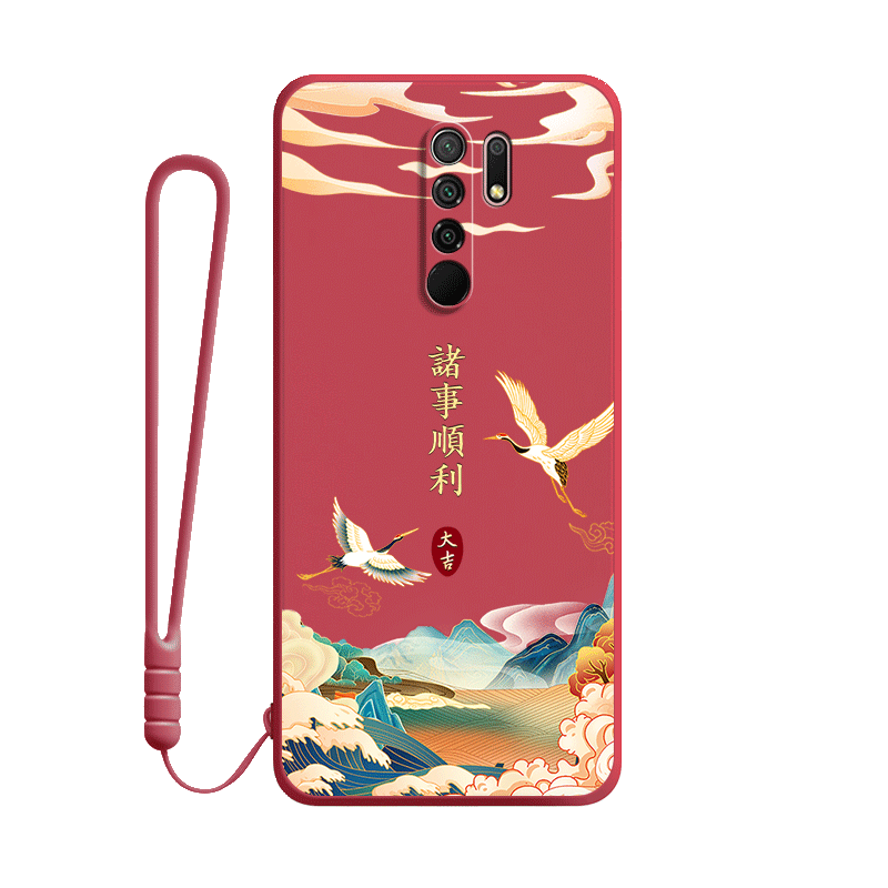 适用红米9手机壳小米redmi9新款硅胶保护套全包防摔男女网红M2004J19C九送钢化膜外壳老人耐脏red米磨砂软壳
