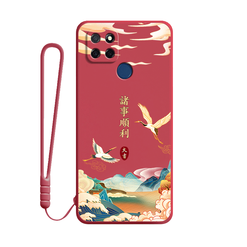 中国风适用realmev3手机壳新款realme保护套opporealmev全包防摔35G女oppo5G男rmx2200硅胶oppov潮女真我v3软