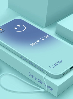 渐变微笑适用iphone5s手机壳苹果5新款硅胶全包防摔保护套男女i5s外壳i5软壳ip五S钢化膜A1530潮A1528个性男