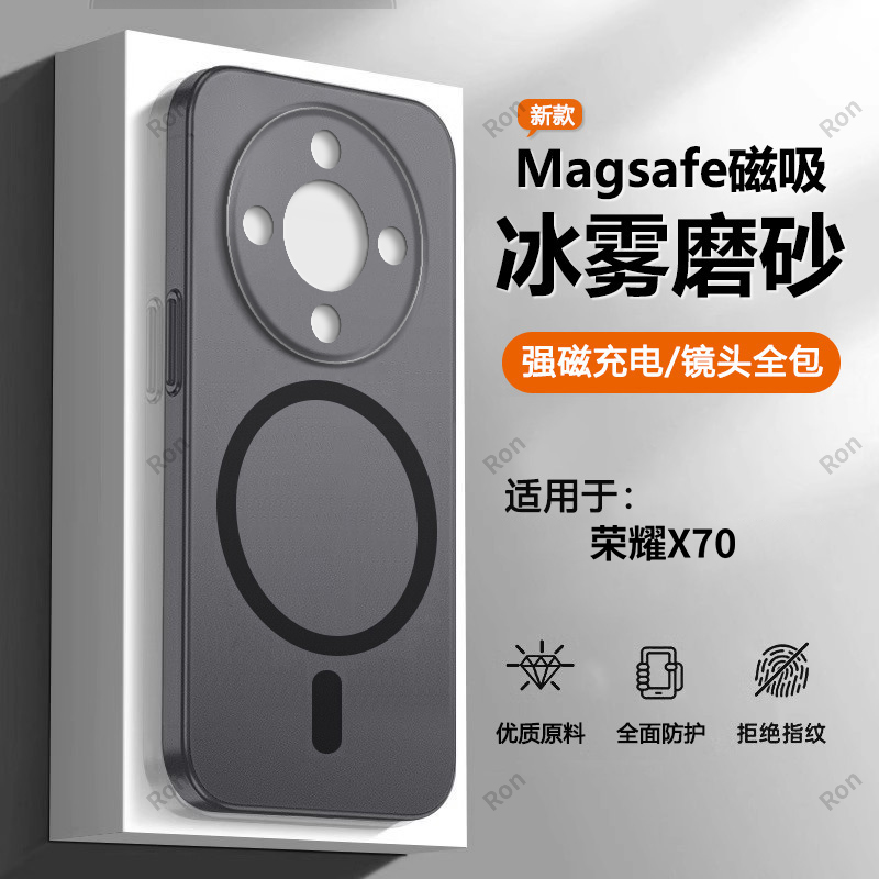 软硬结合，亲肤手感，冰雾磁吸壳