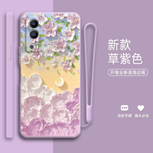 田园花朵适用vivoT1x手机壳硅胶T1X5g保护vovoT套vivo新款vivov女vivoTX防摔V2123A潮viviT男viv0外壳vivotix
