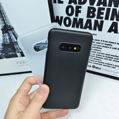 适用三星S10E手机壳黑色磨砂硅胶保护套SM一G9700全包防摔samsungs男女galaxys软外壳galaxy新款网红盖乐世潮