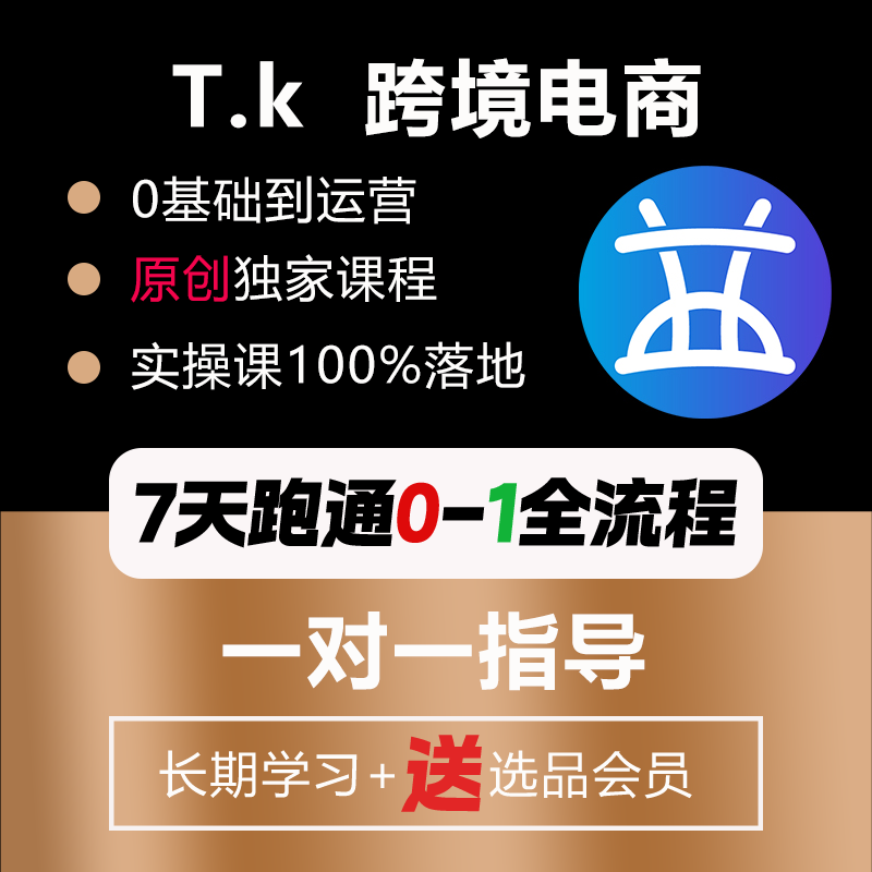 TK跨境电商新手0基础实操课程