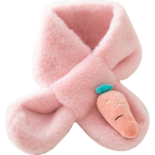 秋冬季儿童围巾宝宝围脖女童可爱婴幼儿男童脖套2025新款小孩保暖