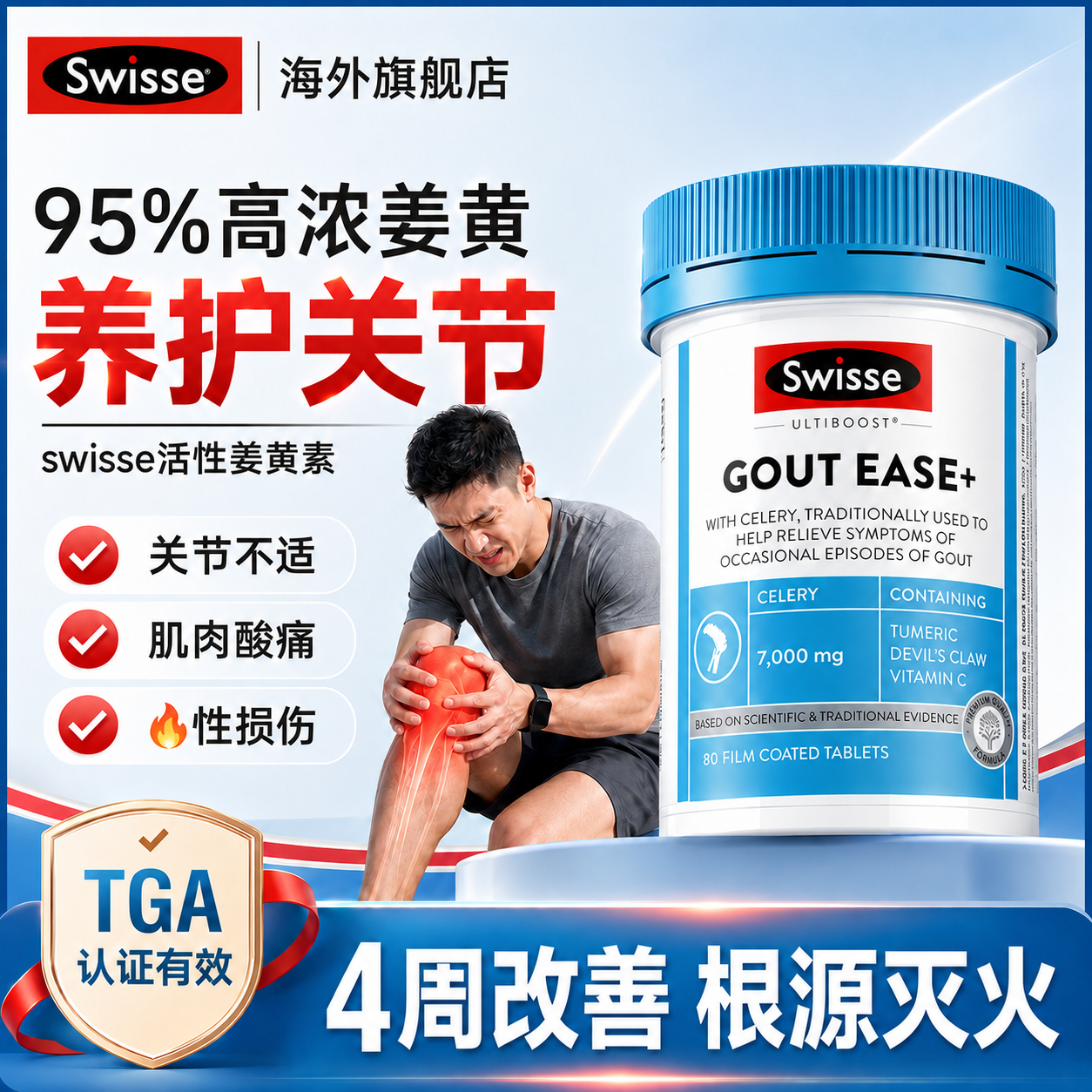 [养护关节根源灭火]活性姜黄素