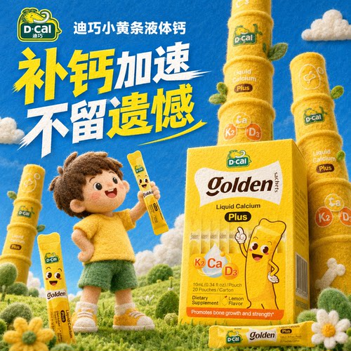 迪巧液体钙小黄条液体钙plus版