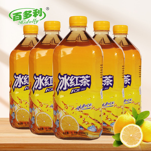 百多利冰红茶1L装12瓶整箱果味饮料鲜果橙水蜜桃青梅绿茶冰糖雪梨