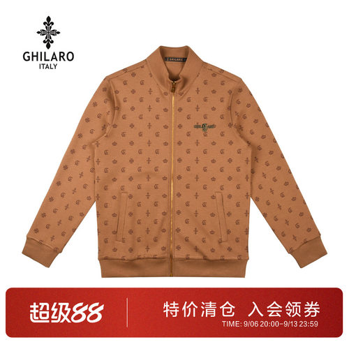 古劳吉那诺春秋季满身印花棉外套