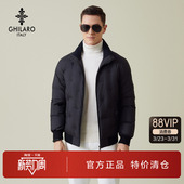 休闲立领黑色羽绒服 男装 雷迪波尔旗下潮牌古劳吉那诺2025冬季 新款