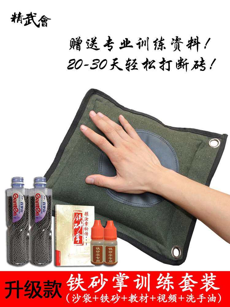铁砂掌专用沙袋 铁砂袋 精武会咏春拳墙靶鹰爪功训练沙包配重沙袋