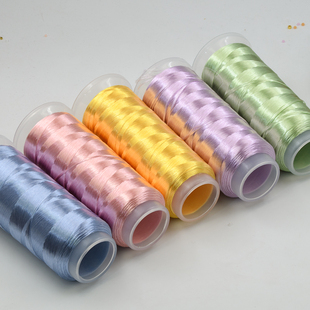 高光4股绒线绑主体线缠花线绒线diy手绒花缠花发簪人造丝