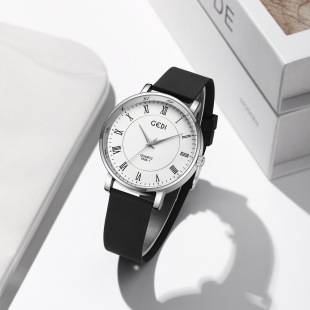 歌迪学生款 防水硅胶腕表小众高颜值情侣防水手表