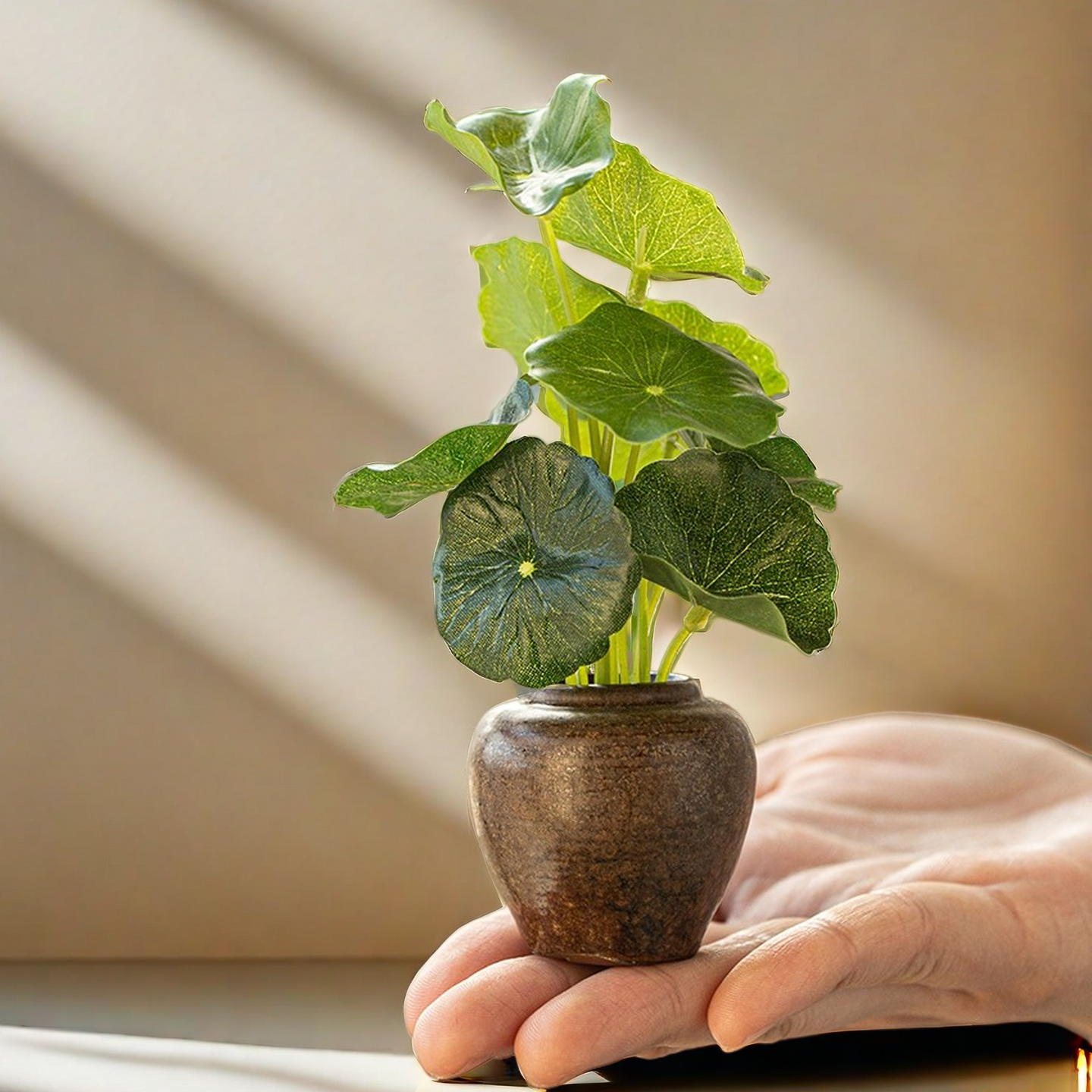 创意复古陶瓷迷你茶宠小花器小玄关摆件功夫茶道配件茶桌茶具配件