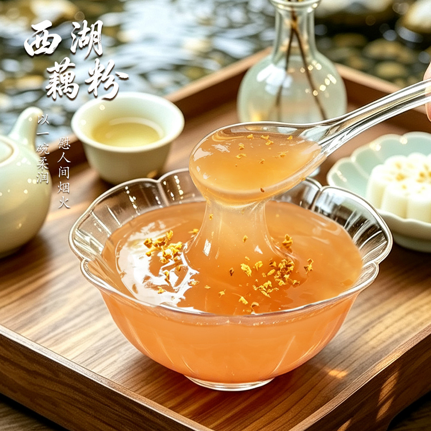 杭州老字号万隆果干食品500g实惠装经典口味西湖藕粉独立小包特产