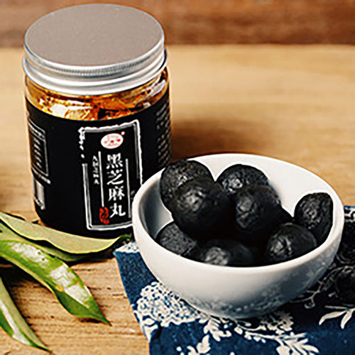 杭州老字号万隆果干食品黑芝麻丸